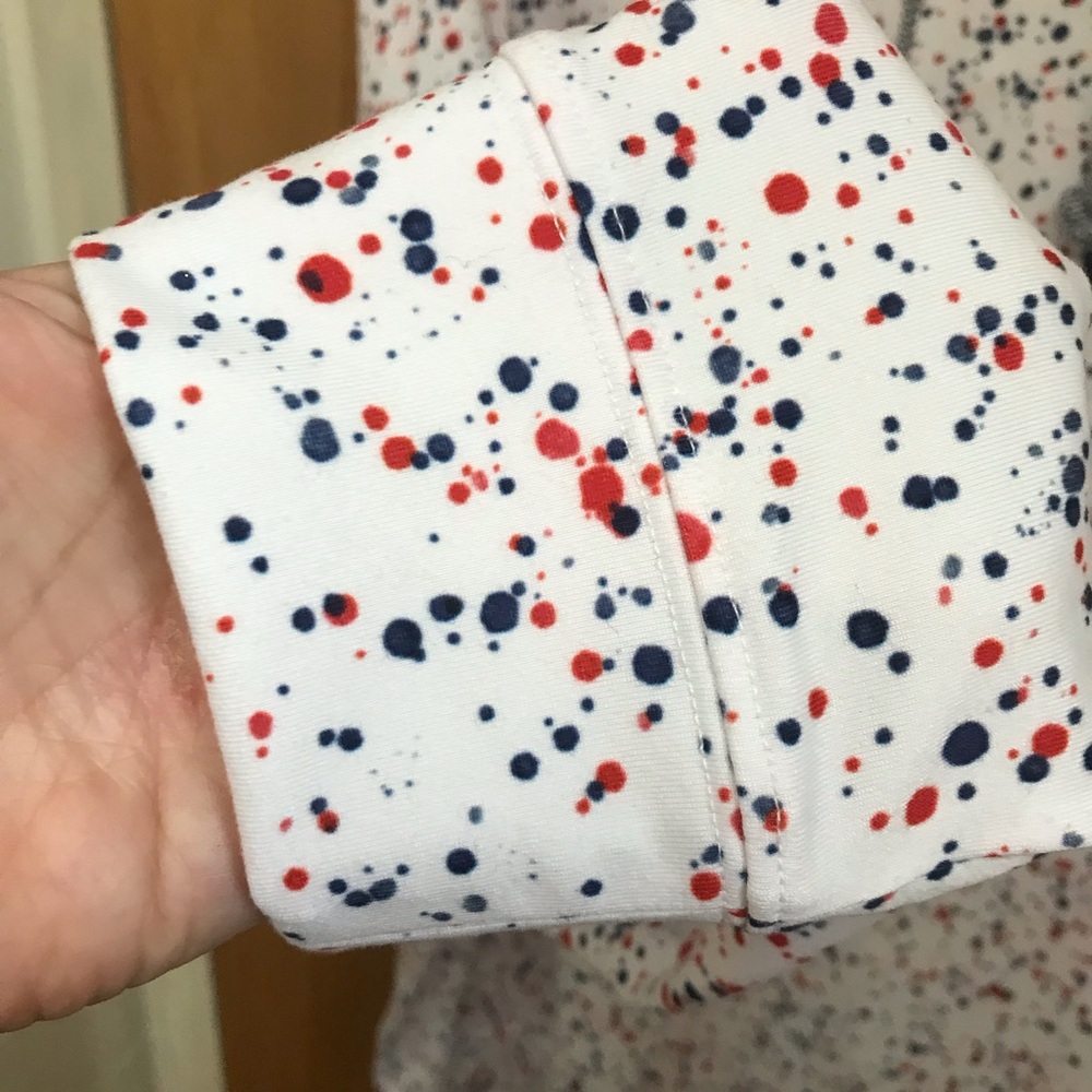 RHOBACK Men’s Hoodie XL - White with Red and Blue Splatter Print EUC - Picture 11 of 11